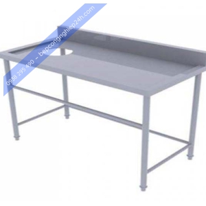 BÀN INOX CÓ LỖ XẢ RÁC