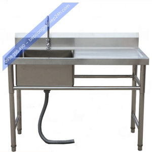 BÀN INOX CÓ VÒI NƯỚC