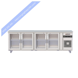 Tủ bàn mát quạt gió 4 cánh kính 450 lít