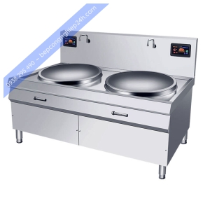 Bếp Từ Xào Đôi Lõm Kính