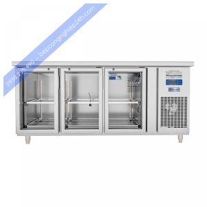 Tủ bàn mát quạt gió 3 cánh kính BMQ-3MK1875