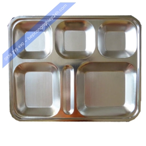 Khay cơm inox 6 ngăn
