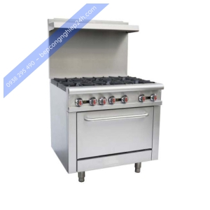 Bếp Âu 6 họng có lò nướng dùng gas Eagle