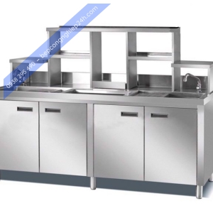 Quầy cafe inox hiện đại