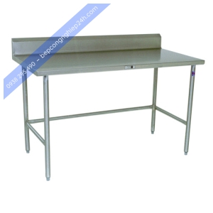 BÀN INOX 1 TẦNG CÓ GÁY