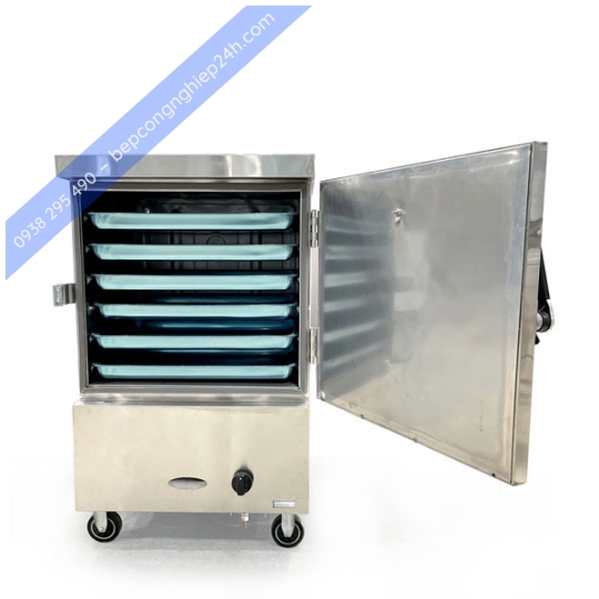 Tủ hấp cơm 20kg dùng gas và điện
