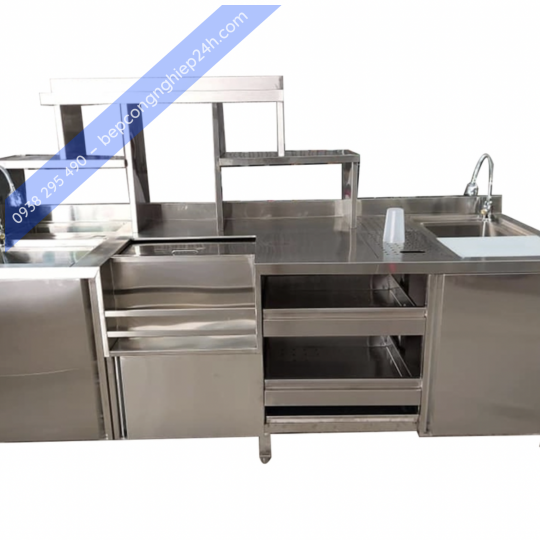 Quầy trà sữa inox 304