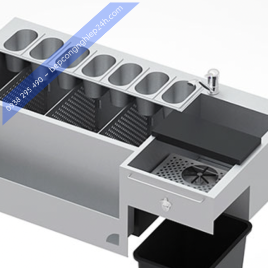THÙNG ĐÁ INOX MODULE QUẦY BAR