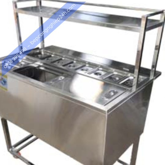 Thùng đá inox có kệ trên
