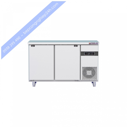 Tủ bàn mát quạt gió 2 cánh mở 210 lít