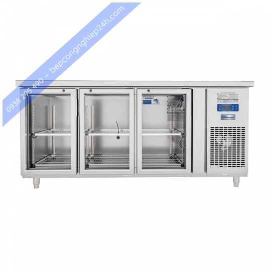 Tủ bàn mát quạt gió 3 cánh kính BMQ-3MK1875