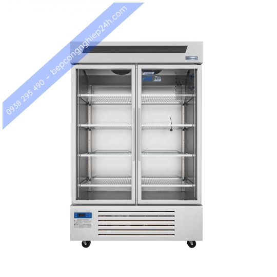 Tủ mát đứng quạt gió 2 cánh kính