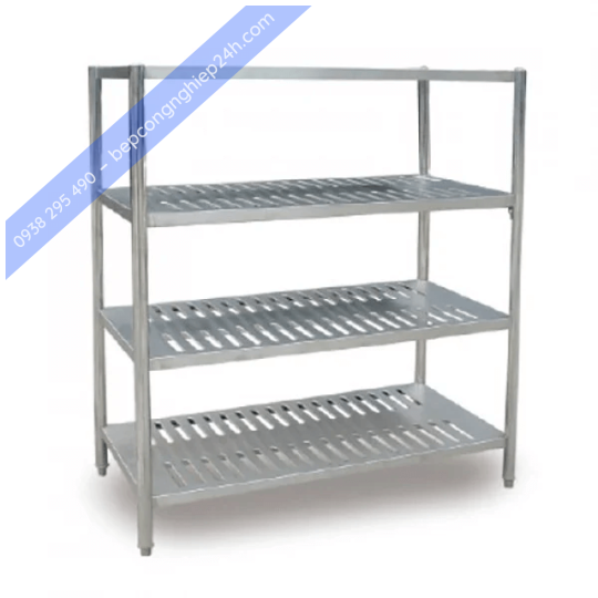 KỆ ĐỤC LỖ INOX 4 TẦNG