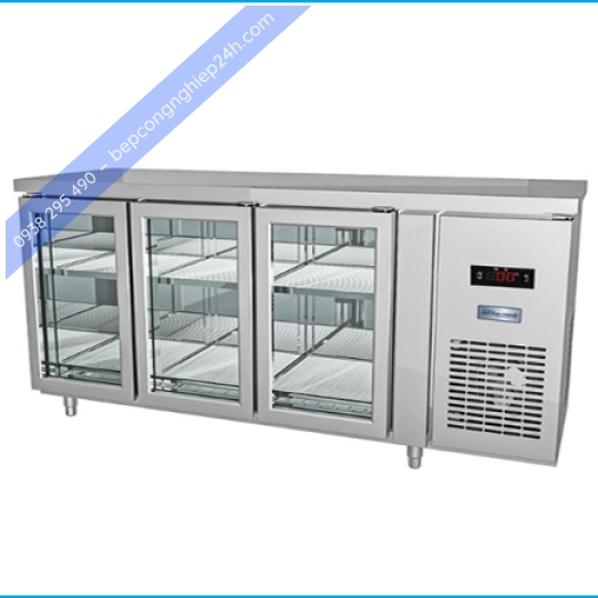Tủ bàn mát quạt gió 3 cánh kính BMQ-3MK1860
