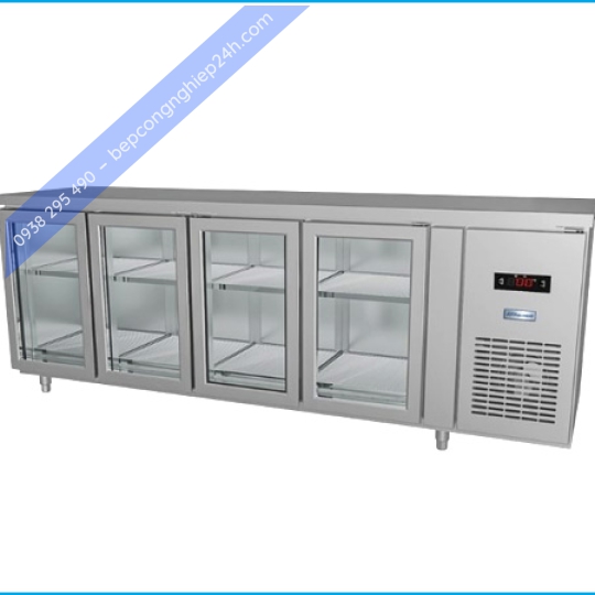 Tủ bàn mát quạt gió 4 cánh kính BMQ-4MK2275