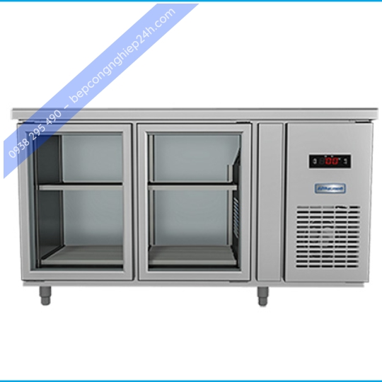 Tủ bàn mát quạt gió 2 cánh kính BMQ-2MK1560