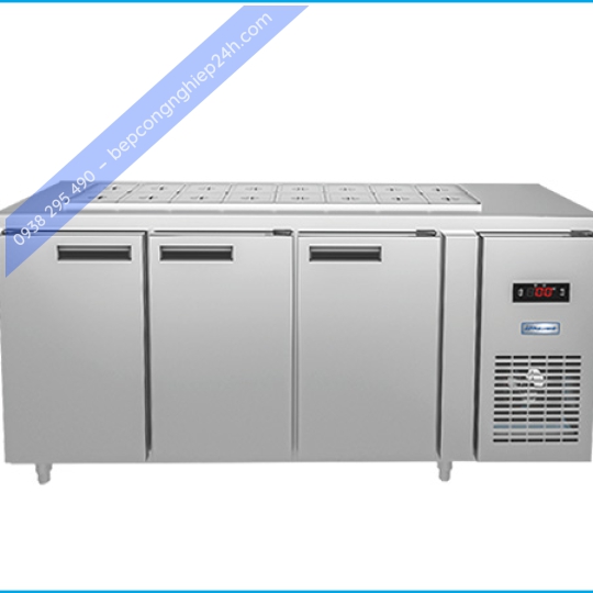 Tủ bàn salad quạt gió 3 cánh 480 lít