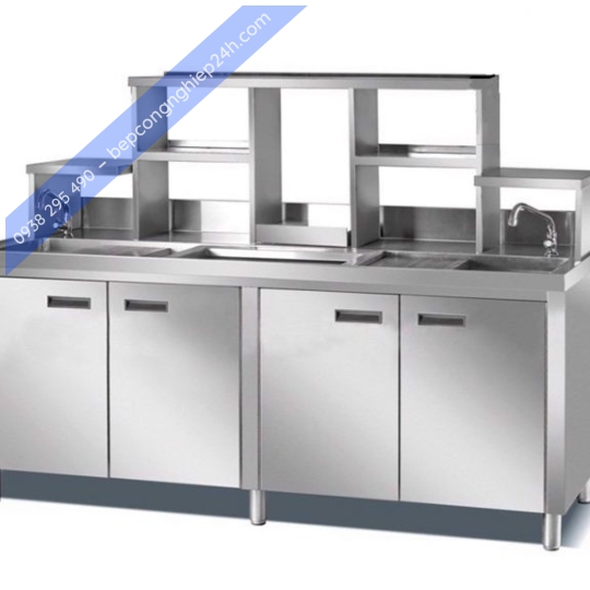 Quầy cafe inox hiện đại