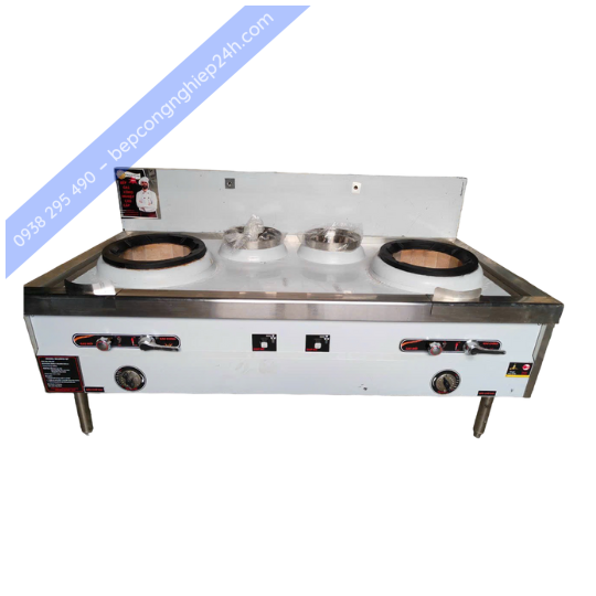 Bếp Á Quạt Thổi 2 Họng 2 Bầu Nước
