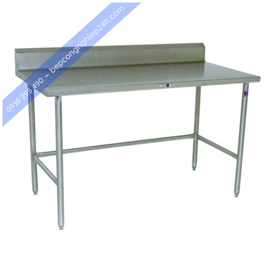 BÀN INOX 1 TẦNG CÓ GÁY