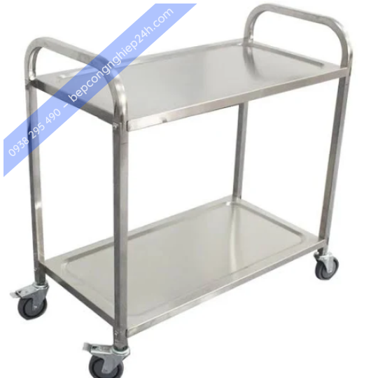 XE ĐẨY INOX 2 TẦNG