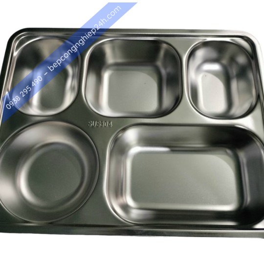 KHAY INOX 304 (5 Ô)